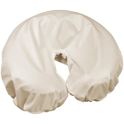 10 Pack Body Linen Protective Face Rest Cover - Moisture Proof Barrier Protective Fleece Pad Pillow. Wipeable Between Clients for Sanitary Protection - Natural