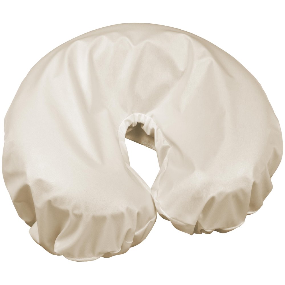 10 Pack Body Linen Protective Face Rest Cover - Moisture Proof Barrier Protective Fleece Pad Pillow. Wipeable Between Clients for Sanitary Protection - Natural