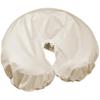 10 Pack Body Linen Protective Face Rest Cover - Moisture Proof Barrier Protective Fleece Pad Pillow. Wipeable Between Clients for Sanitary Protection - Natural view 1