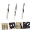 DOITOOL 3pcs Stainless Steel Eyelash Tweezers for Lash Application Tweezing Non-magnetic for Craft Stamp Collecting view 3