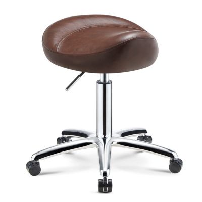 Ergonomic Saddle Stool Dental Chair Beauty Stool Adjustable Height for Dentist, Salon, Massage, Office,B,L