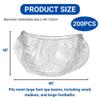DDKPLASTIC 200-Count Disposable Pedicure Spa Liners  Clear Foot Bath Liners, 48" x 48" x 9.5 Mic Thickness, Leak-Resistant, Fits All Pedicure Tubs  Ideal for Home & Salon Use view 2