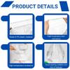 DDKPLASTIC 200-Count Disposable Pedicure Spa Liners  Clear Foot Bath Liners, 48" x 48" x 9.5 Mic Thickness, Leak-Resistant, Fits All Pedicure Tubs  Ideal for Home & Salon Use view 3