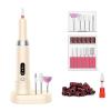 Cordless Electric Nail Drill Professional Efile Nail Drill Kit for Acrylic/Gel Nails, Manicure Pedicure Polishing Shape Tools Design for Home Salon Use, Drill para Uas Profesional 15000 RPM (Khaki) view 1
