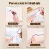Cordless Electric Nail Drill Professional Efile Nail Drill Kit for Acrylic/Gel Nails, Manicure Pedicure Polishing Shape Tools Design for Home Salon Use, Drill para Uas Profesional 15000 RPM (Khaki) view 3