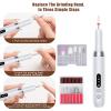 Cordless Electric Nail Drill Professional Efile Nail Drill Kit for Acrylic/Gel Nails, Manicure Pedicure Polishing Shape Tools Design for Home Salon Use, Drill para Uas Profesional 15000 RPM (Khaki) view 4