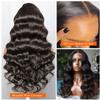 13x4 HD Glueless Wigs For Black Women, Transparent Lace Frontal Wigs Human Hair 180% Density, Headband Wig Human Hair Pre Plucked with Baby Hair (32 Inch) view 2