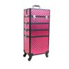 DFEDHF Multi-Layer Trolley Makeup Suitcase, Portable Makeup Trolley Suitcase, Nail Art and Tattoo Beauty Suitcase(D-35 x 25x 71 cm) view 1