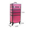 DFEDHF Multi-Layer Trolley Makeup Suitcase, Portable Makeup Trolley Suitcase, Nail Art and Tattoo Beauty Suitcase(D-35 x 25x 71 cm) view 3