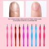 Cuticle Pusher Cuticle Pushers Tool Professional Nail Scraper Pushers Dead Skin Cuticle Remover Dual Ended Cleaner Cuticle Trimmer for Fingernails Toenails Home Nail Shop 10 Pcs view 4