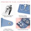 12 Sets Manicure Set, 7 in 1 Stainless Steel Nail Care Kit, Sturdy Manicure Tool Kits with Travel Case, Nail Grooming Kit Gift, for Men and Women(6 Colors) view 4