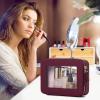 Pinkmik Clear Makeup Bag, (Burgundy, M+L) view 3