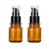OHEETU 2PCS 80ML/2.7OZ Amber Plastic Lotion Pump Bottles Refillable Cosmetic Sample Travel Storage Container Reusable Facial Care Emulsion Essence Dispenser Vials view 1