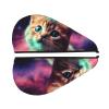 SDTYKHJ Hair Towel Wrap for Women Ultra Absorbent Coral Velvet Dry Hair Cap Galaxy Cat Baby Hair Drying Towel with Button Quick Dry Bath Cap Hair Turban for Wet Hair Long Hair Curly Hair view 2
