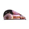 SDTYKHJ Hair Towel Wrap for Women Ultra Absorbent Coral Velvet Dry Hair Cap Donut Cake Hair Drying Towel with Button Quick Dry Bath Cap Hair Turban for Wet Hair Long Hair Curly Hair view 1