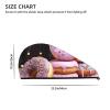 SDTYKHJ Hair Towel Wrap for Women Ultra Absorbent Coral Velvet Dry Hair Cap Donut Cake Hair Drying Towel with Button Quick Dry Bath Cap Hair Turban for Wet Hair Long Hair Curly Hair view 3