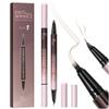 2 Pack Eyebrow Pen, Waterproof Microblading Eyebrow Pencil, 2-in-1 4 Tip Eye Brow Makeup Pen for Women with Precise Curved Brush-Tip Create Natural Hair-Like Brows, Last All-Day (Dark Brown) view 1