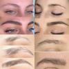 2 Pack Eyebrow Pen, Waterproof Microblading Eyebrow Pencil, 2-in-1 4 Tip Eye Brow Makeup Pen for Women with Precise Curved Brush-Tip Create Natural Hair-Like Brows, Last All-Day (Dark Brown) view 3