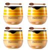 4 PCS Bee Lip Balm Honey Pot,Propolis Lip Mask Moisturizing Moisture Nourishing Dry & Chapped,Care and Reduces Lines, Exfoliating (Honey) view 1