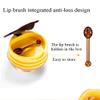 4 PCS Bee Lip Balm Honey Pot,Propolis Lip Mask Moisturizing Moisture Nourishing Dry & Chapped,Care and Reduces Lines, Exfoliating (Honey) view 2