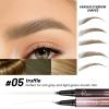 2 Pack Eyebrow Pen, Waterproof Microblading Eyebrow Pencil, 2-in-1 4 Tip Eye Brow Makeup Pen for Women with Precise Curved Brush-Tip Create Natural Hair-Like Brows, Last All-Day (Truffle) view 2