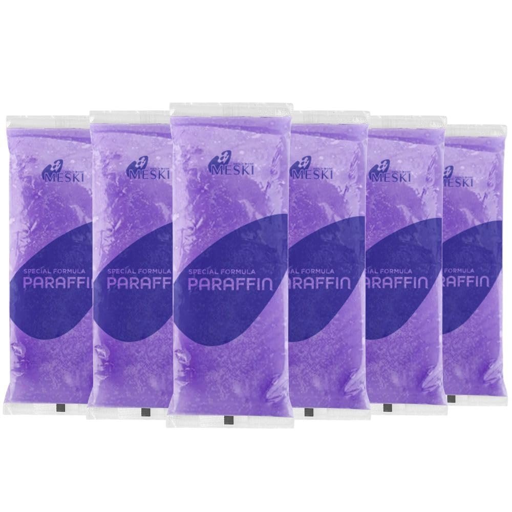 6 Pack Lavender Scented Paraffin Wax Refills for Hands and Feet, Natural Paraffin Wax Blocks for Paraffin Bath Machine, Deep Hydration and Moisturizing Treatment