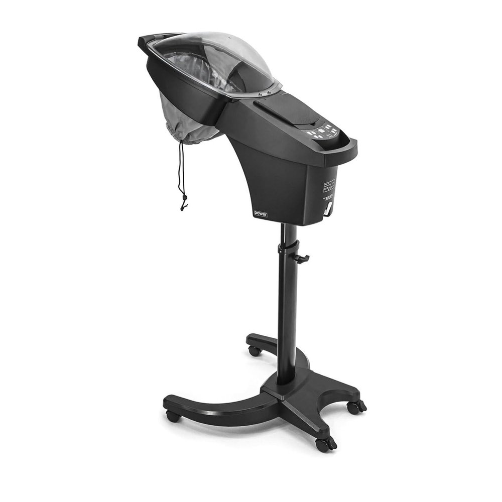 Black Hooded Hair Steamer,Hair Steamer,Adjustable Height,Hair Steamer for Deep Conditioning,Micro Mist Hair Steamer,heatingcap