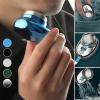 2025 New Berbiget Mini Electric Shaver,mini Portable Shaver for Men,IPX7 Waterproof Wet/Dry,USB Rechargeable Travel for Travel (Black) view 2