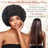 100% Mulberry Silk Bonnet for Sleeping Women, Real Silk Bonnet with Tie Band, Large Sleep Bonnets for Women, Double-Layer Sleep Cap for Braids Curly Hair view 3