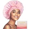 100% Mulberry Silk Bonnet for Sleeping Women, Real Silk Bonnet with Tie Band, Large Sleep Bonnets for Women, Double-Layer Sleep Cap for Braids Curly Hair view 1