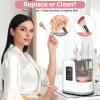 THEMARS 3 IN 1 Electric Makeup Brush Cleaner Machine With Dryer, USB Portable Automatic Cosmetic Brushes Cleaner (White) view 2