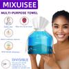 Face towels rollHanging face towel disposableDisposable face towels, MIXUISEE cotton face clothssuper thick 150% face wipes, Suitable for makeup removal and cleansing (Thickened 140 PCS) view 2