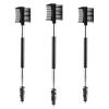 Giantree 3Pcs Eyebrow Brush, 3 Head Eyebrow Eyelash Eyelash Comb, Eyebrow Brush Eyelash Separator Tool Eyelash for Separating Lashes, Eliminating Mascara Clumps, Grooming Brows Cosmetic Travel(Black) view 1