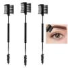 Giantree 3Pcs Eyebrow Brush, 3 Head Eyebrow Eyelash Eyelash Comb, Eyebrow Brush Eyelash Separator Tool Eyelash for Separating Lashes, Eliminating Mascara Clumps, Grooming Brows Cosmetic Travel(Black) view 4