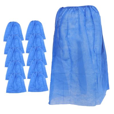 TOBBOMEY 10pcs Disposable Bath Skirt for Women Non-woven Lightweight Convenient Wearable Bath Towel Salons Spas and Sauna Use Blue