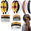 18 Pieces Banana Hair Clips Classic Hair Comb Banana Clips Ponytail Hair Holder for Women Girls, 6 Styles view 1