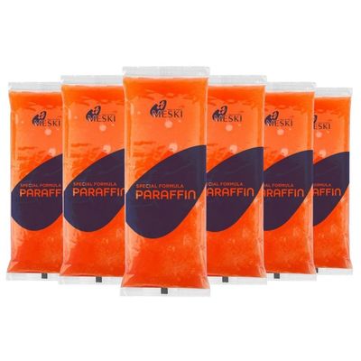 6 Pack Peach Scented Paraffin Wax Refills for Hands and Feet, Natural Paraffin Wax Blocks for Paraffin Bath Machine, Moisturizing Treatment for Dry Skin, Muscle Relief, and Hydration