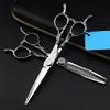 UWYTGF Barber Scissors Hair Cutting Scissors, 6 Inch Japan Steel Two-Tailed Cut Hair Salon Scissors Cutting Barber Thinning Shears Hairdressing Scissors view 1