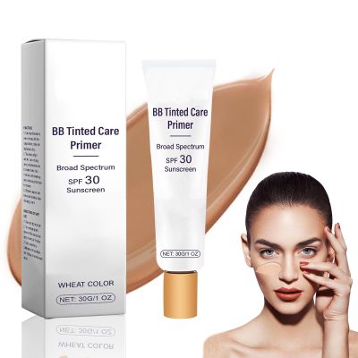 BB Blur Tinted Moisturizer SPF 30, BB Cream Tinted Moisturizer, BB Tinted Care Full Coverage Light-Medium Skin Color Hydrating & Smoothing, Makeup Moisturizing and Nourishing Daily Cream (Medium, s)