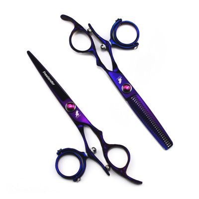 6.0" Swivel Thumb Hair Cutting Shears Hairdressinghaircutting Scissors 720 Degree Rotating Thumb Shears Swivel Thumb Scissor Flying Shears Hair Cutting Shears(Set No Bag)