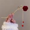 FMURY Chinese rose hairpin ancient tassel hairpin vintage bridal coiffure headwear view 4