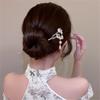 FMURY Alloy Ancient Step Hairpin Tortoiseshell Pearl Flower Hairpin Women's Ancient Plate Hair Headwear view 1