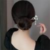 FMURY Alloy Ancient Step Hairpin Tortoiseshell Pearl Flower Hairpin Women's Ancient Plate Hair Headwear view 2