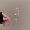FMURY Alloy Ancient Step Hairpin Tortoiseshell Pearl Flower Hairpin Women's Ancient Plate Hair Headwear view 3