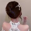 FMURY Alloy Ancient Step Hairpin Tortoiseshell Pearl Flower Hairpin Women's Ancient Plate Hair Headwear view 4