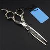 Professional Hair Cutting Shears, 6 inch Japan 440c Sheepshead Cut Hair Scissor Cutting Barber thinning Shears Hairdressing Scissors Set (Cutting Scissor) (Thinning Scissor) view 1