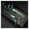 6 Inch Green Barberhaircutting Scissors, Toothhaircutting Scissors, Thinninghaircutting Scissors, Flathaircutting Scissors, Special for Salon Hair Cutting Shears(Cutting) view 3
