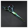 6 Inch Green Barberhaircutting Scissors, Toothhaircutting Scissors, Thinninghaircutting Scissors, Flathaircutting Scissors, Special for Salon Hair Cutting Shears(Cutting) view 4