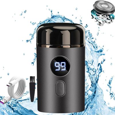 NTDRULFK Electric Razor for Men & Women, Upgrade 18-Blade, 3D Micro Float Shaver, IPX7 Waterproof, Portable & Travel-Friendly, Modern Style, Gray