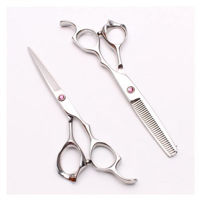 6 Inch Barberhaircutting Scissors, Hairdresser,haircutting Scissors and Thinninghaircutting Scissors for Hair Salon Styling Hair Cutting Shears(Clear)